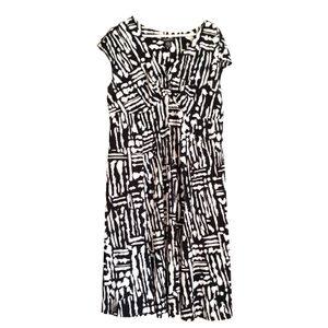 black and white dress